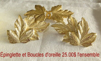 Bijoux Vintage, Boucles d'oreille, Épinglettes, Colliers série 1