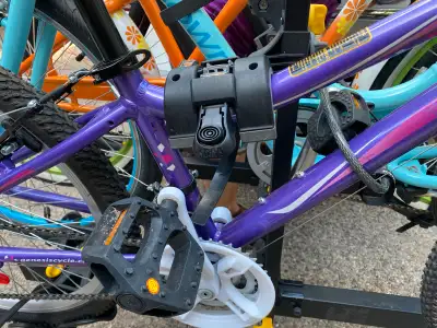 Great Rack for Cruisers with step through down tube. Have the wide wheel mounts on 1 section. When y...
