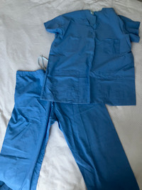 Scrub pants and top, used-good condition, large.