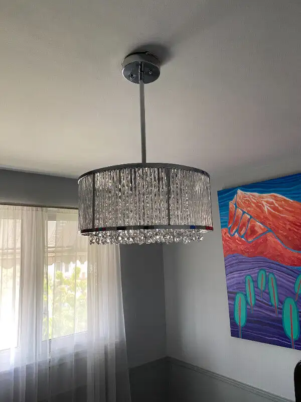 Sparxx 6-Light 16" Chrome Pendant Chandelier light in Indoor Lighting & Fans in Mississauga / Peel Region - Image 6
