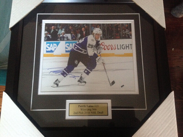 Winnipeg Jets Patrik Laine autographed picture fully framed in Arts & Collectibles in Mississauga / Peel Region