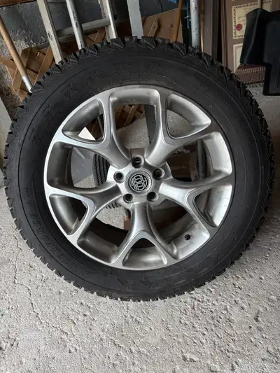 235/55/R17 Firestone Winterforce Bolt circle 5 x 108 Rims are aluminum type (original $1000 for set)...