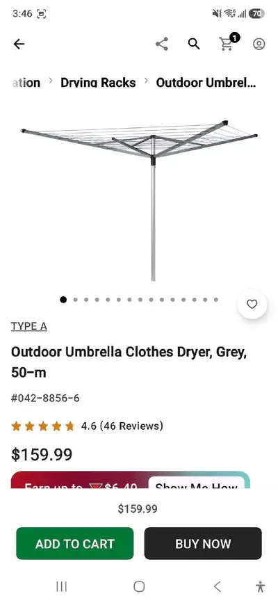 clothes line umbrella , View more