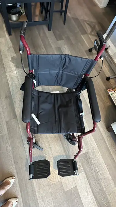 Medline Folding Transport Wheelchair, View more