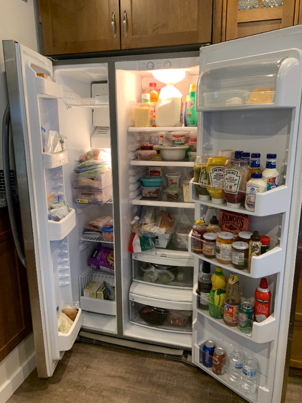 SS Fridge freezer side by side Refrigerators Calgary Kijiji