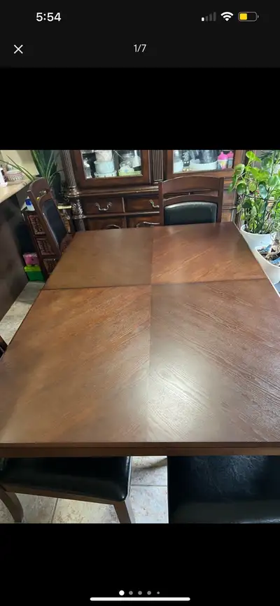 Original wood Dining Table and chairs for 6 people on sale, View more