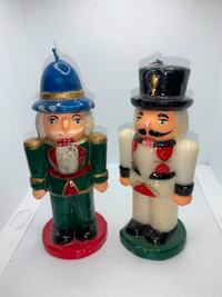 Christmas Nutcracker Candles - unused - TWO