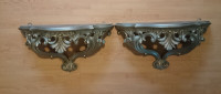 Vintage Rococo Wall Bracket/Shelves Console Hanging Shelves