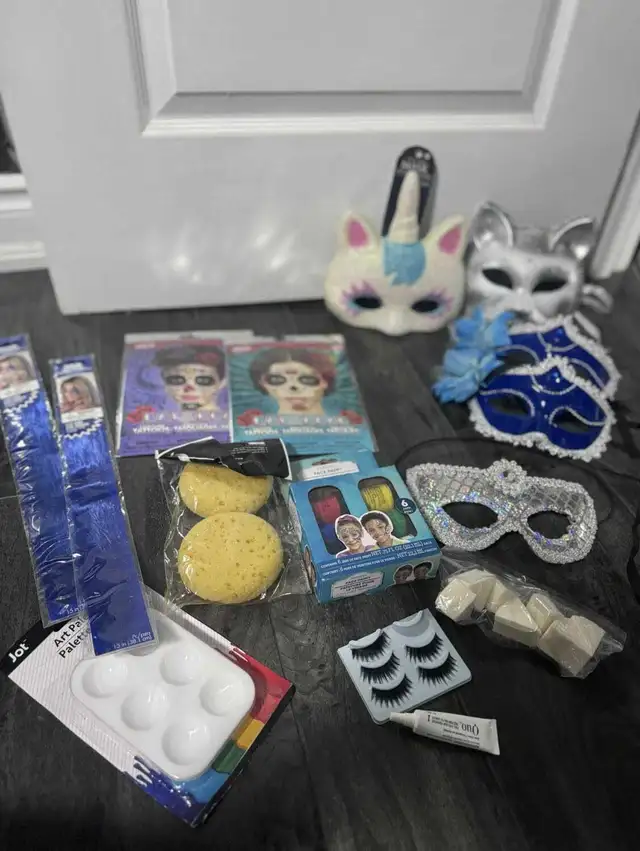 Halloween Masks/ Face Paint/ Accessories lot