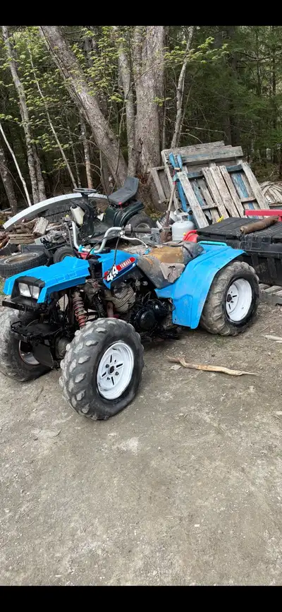 1999 Big Bear 350 4x4 Runs and drives good. Has high and low range. Previous owner took the front ax...