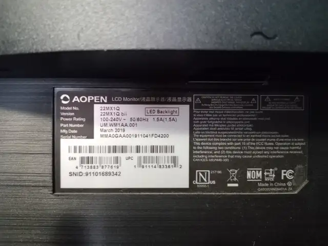 Aopen computer/tv monitor 75 hz in Monitors in Oshawa / Durham Region - Image 4