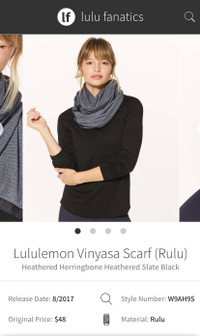 Lululemon Vinyasa Scarf