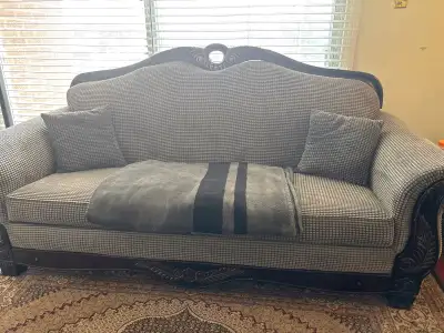 Victorian-style sofa., View more