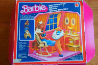 Vintage 1977 Barbie Baby-Sitting Room set