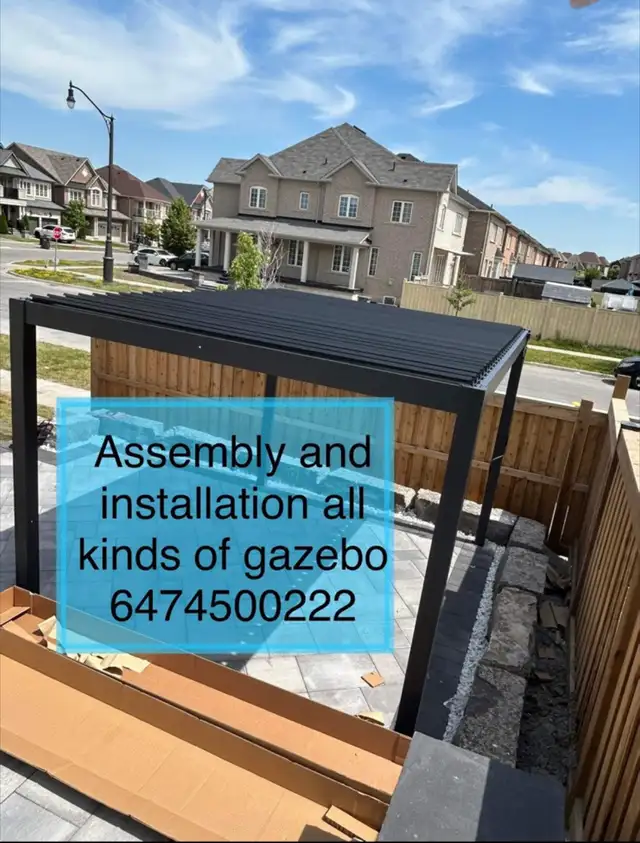 assembly gazebo  in Patio & Garden Furniture in Markham / York Region - Image 2
