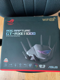 ASUS ROG GT-AXE11000 WiFi 6E Router For sale