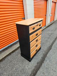 5 DRAWER SOLID PINE CHEST