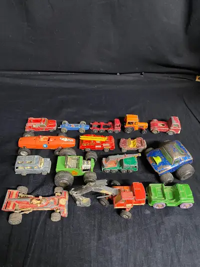 I am selling this Little Collection of Old Toy Cars and Trucks featuring Dinky, Matchbox, Corgi and...