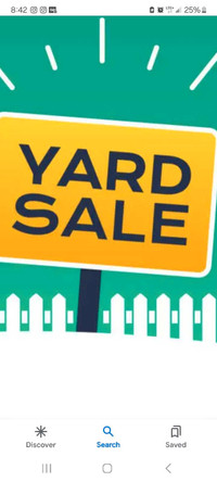 Large yard sale . April 20-21st . 
