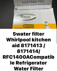 Water filter refrigerator whirlpool kitchen aid