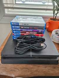 Ps4 + games, cables, and 2 controllers