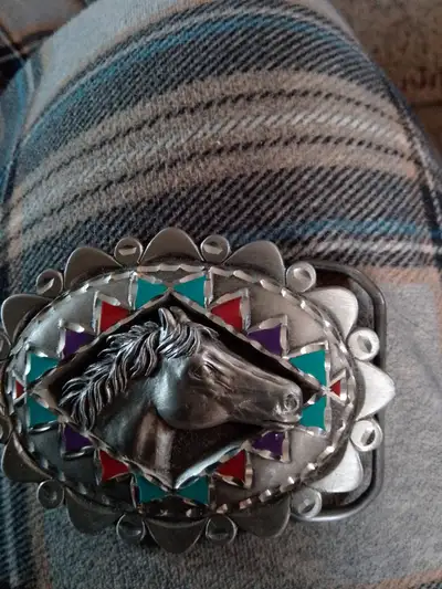 Vintage 1996 GAP Horse Head Belt Buckle, View more