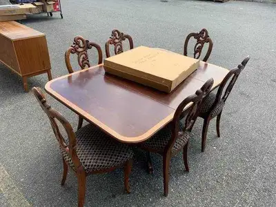 FOLD DOWN DINING TABLE 6 CHAIRS, View more