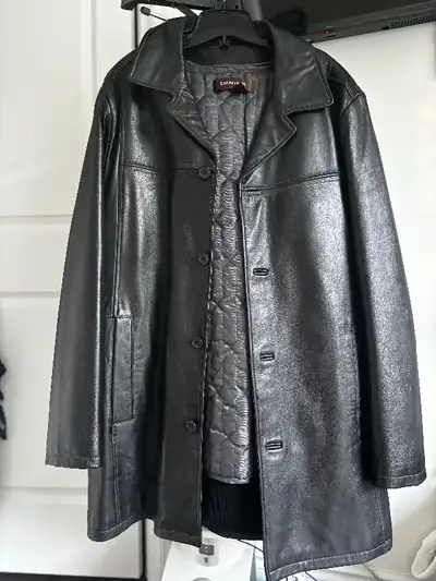 Men’s DANIER insulated leather jacket LARGE size - Like new, View more