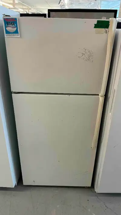 Réfrigérateur blanc Whirlpool  top freezer white fridge 28"