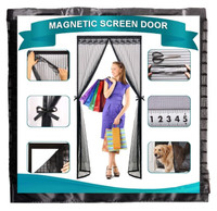 36"X82" Magnetic screen door-keep bugs out. (Brand new in a bag)
