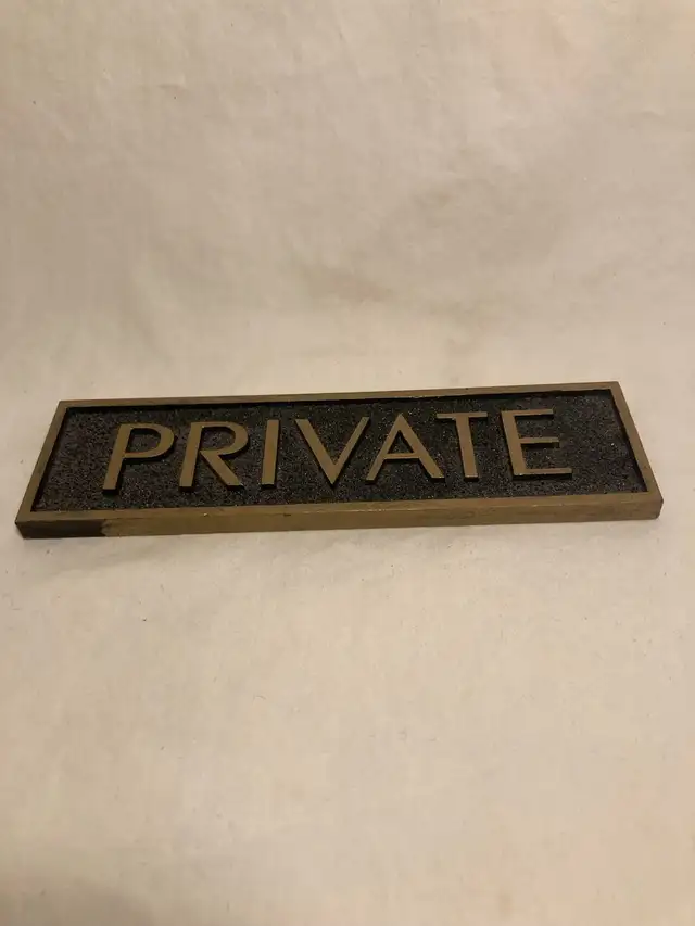 Wooden “Private” Sign in Arts & Collectibles in City of Toronto - Image 3