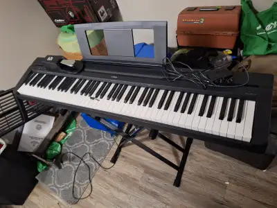 Yamaha P-45 + Stand + Pedal + headphone adapter, View more