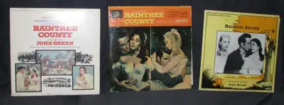 RAINTREE COUNTY 3 LP SETS, THE ORGINAL2 LP FOLD OUT, RCA VICTOR, 1958; SOUND STAGE RECORDING 2 LP SE...