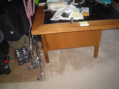 Used Executive desk and chair and secretary desk and chair, View more