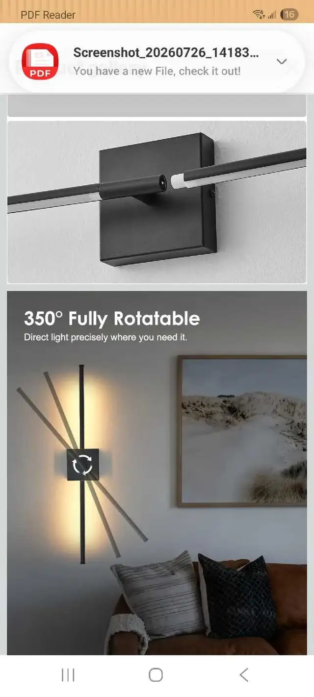 KARTOOSH Modern Wall Sconces Set of Two in Indoor Lighting & Fans in Kitchener / Waterloo - Image 6