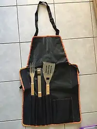 BBQ Tool set with apron.   New never used