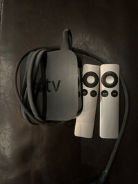 Apple TV with 2 remotes