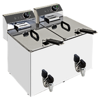 Deux cuves indépendantes pour alterner produits (sucré/salé) ou doubler le débit aux heures de point...