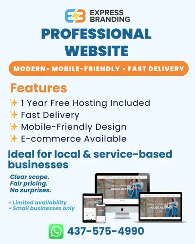 Modern Website from $200, View more