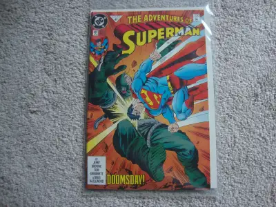 DC Comics The Adventures of Superman #47 from 1992. Mint condition.