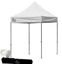 Used 10×10 White Outlet tags Canopy Tent – Top and Frame Only