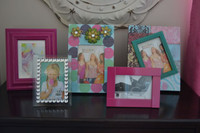 5 Pretty and Pink Photo Frames: cute for a girl's room