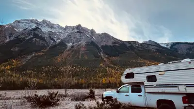 Truck and camper combo, ready to go! Had this setup while living in Alberta, and used it often, neve...