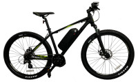 Vélo de montagne électrique noir et vert – 27.5 X 2.2