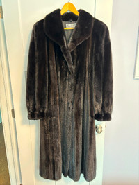 Black Sable Fur Coat