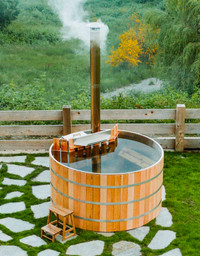 AlumiTub - Wood Heated Hot Tub