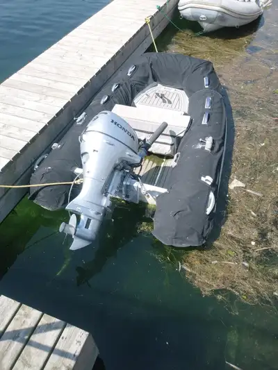 COMES WITH UV SUNBRELLA CHAPS, DINGHY NEW IN MARCH 2024. OUTBOARD NEW IN MARCH 2023. PACKAGE INCLUDE...