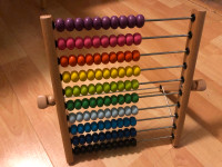 Wood and metal Abacus $15