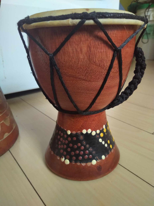 Two Djembe African Hand Drums Located in Shediac in Drums & Percussion in Moncton - Image 4
