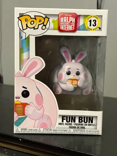 This Funko Pop! of Fun Bun from Disney's Ralph Breaks the Internet is in excellent condition and rea...